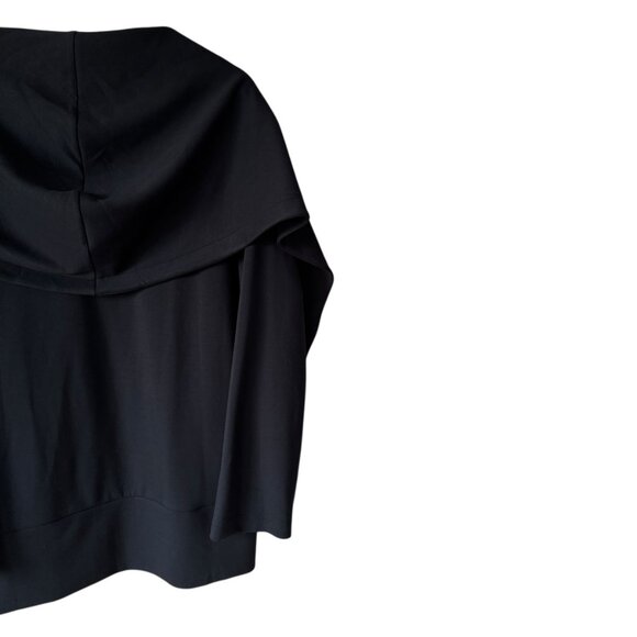 CARBON38 Knit Cocoon Cardigan Sm Cozy Black Comfy Relaxed Bell Sleeves Pockets - Picture 7 of 16